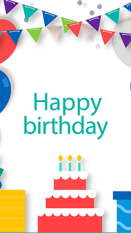 生日白背景素材图片-生日白背景图片下载-觅元素