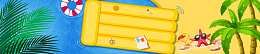 夏之浪漫防晒霜活动海报banner淘宝电