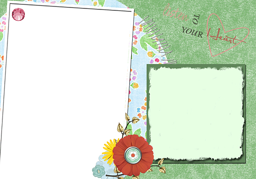 可爱卡通儿童相册背景素材