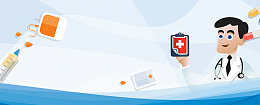 全面医疗卡通童趣蓝色banner
