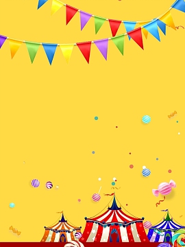 卡通幼儿生日派对海报背景模板