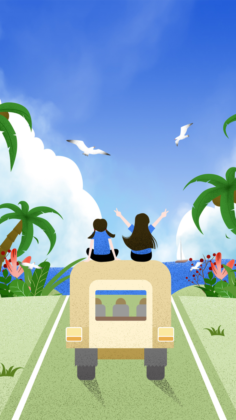 关键词 : 卡通,手绘,旅游,外出,游玩,旅行,卡车,马路,椰子树[声明] 觅