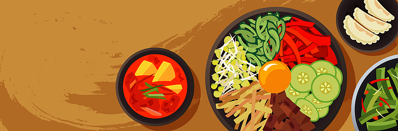 中国餐饮传统美食优惠券矢量背景