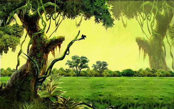 童话森林背景