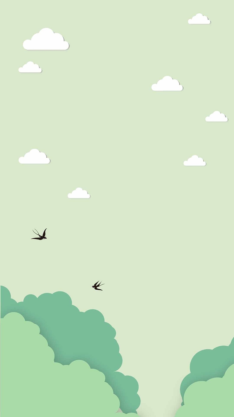 郊游周末去哪儿白云活动h5背景素材