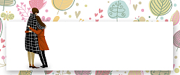 七夕手绘白色海报背景banner