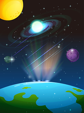 宇宙星球运转背景