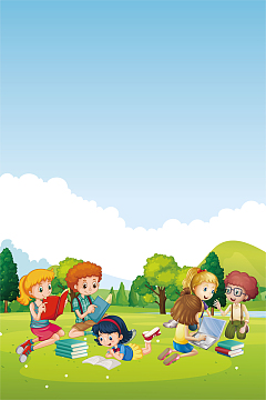 儿童学习小学生六一儿童节海报背景素材