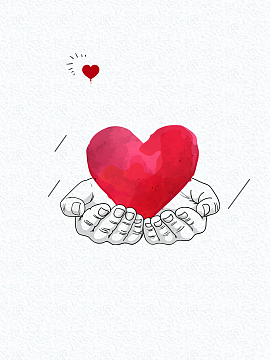 手绘爱心义卖宣传海报背景模板psdjpg献爱心简约公益背景jpg爱心义卖