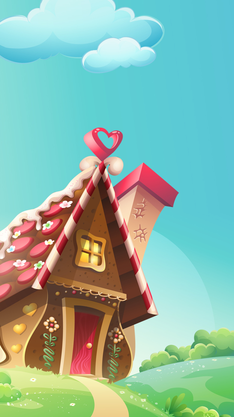 炫彩糖果屋h5背景素材