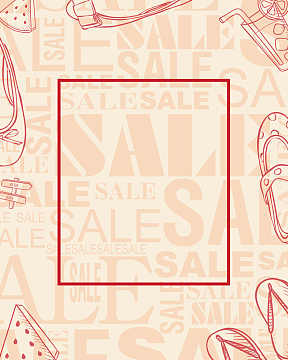 盛夏来袭夏季清仓海报背景素材