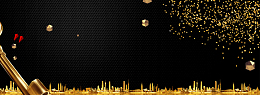 城市大气奢华质感黑色banner