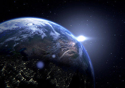 写实地球局部背景