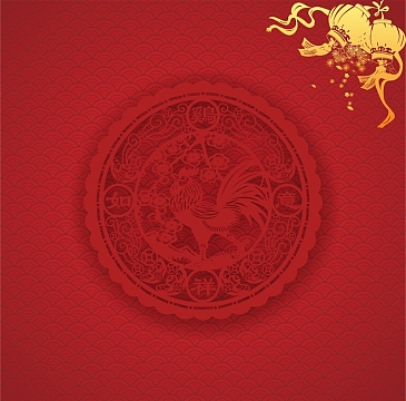 2017春节广告海报cdr设计背景模板