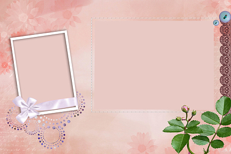 粉色花边儿童台历海报背景模板