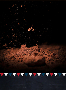 巧克力粉质感摄影效果图