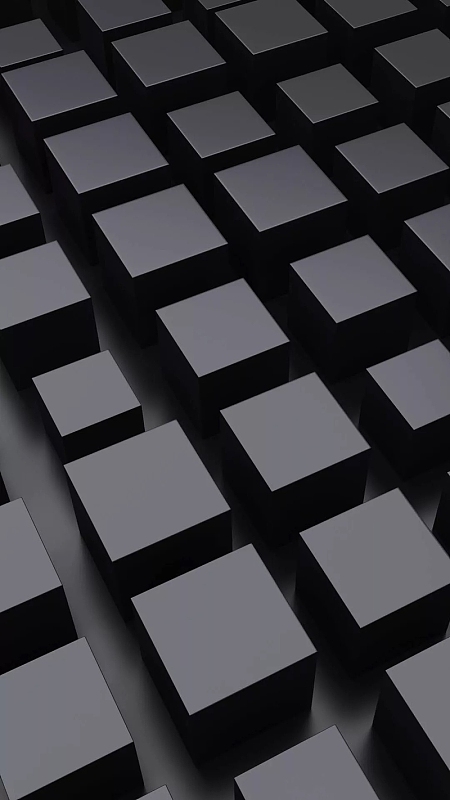 三维立体黑色艺术设计h5背景