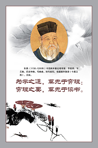 学校名人名言励志展板背景素材