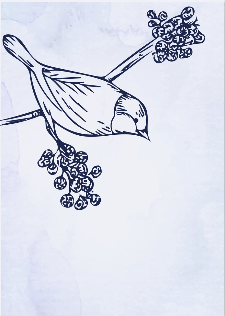 版画鸟类素色质感海报背景素材免抠素材免费下载 觅元素51yuansu Com