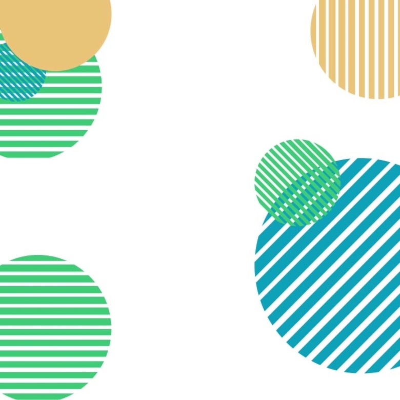 简约条纹组合圆形