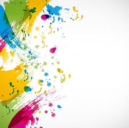 水彩风格彩色水墨展板背景