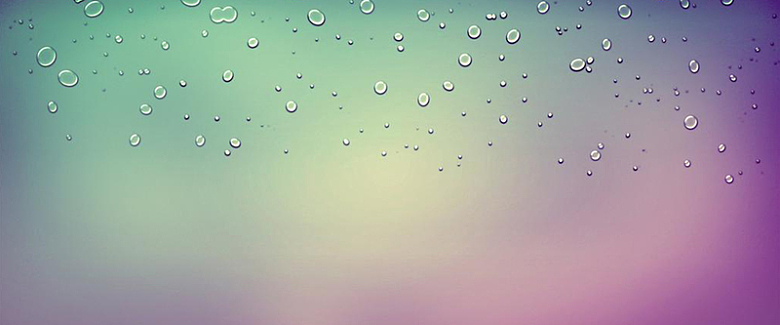 彩色水珠雨滴炫彩背景图