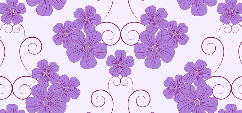 淡紫色花纹背景图