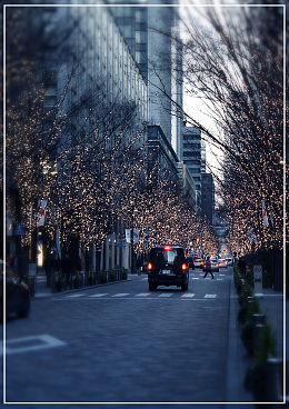 城市街道展板背景