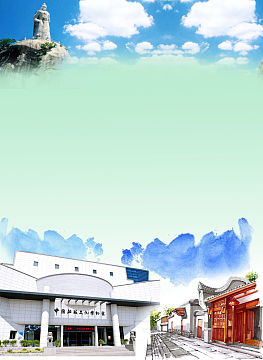 澳门闽籍社团旅游海报背景素材