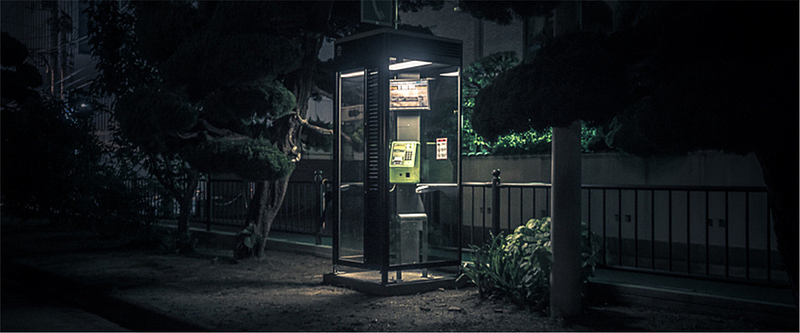 孤独电话亭背景