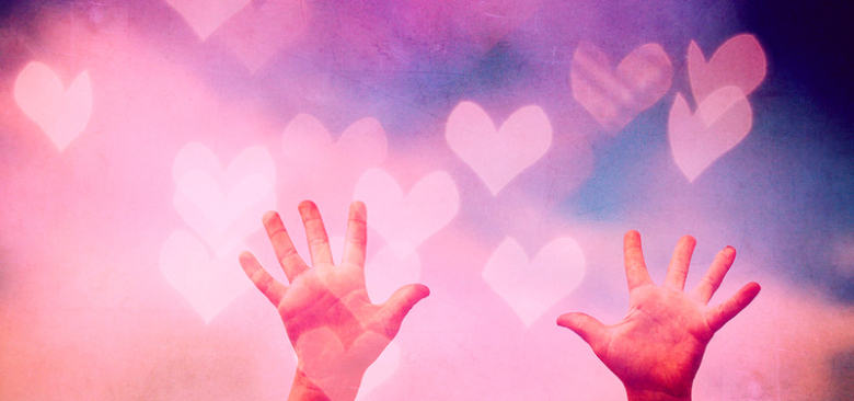 彩色的小手图片