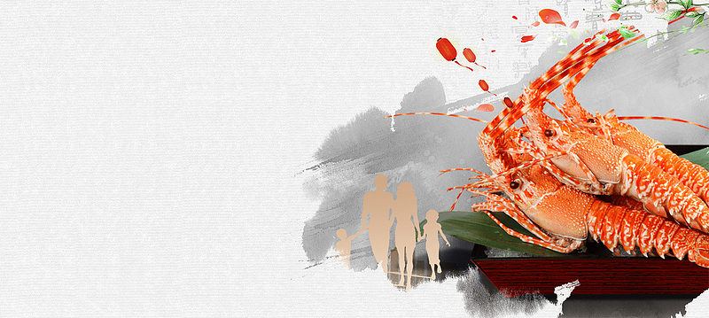 龙虾美食摄影banner