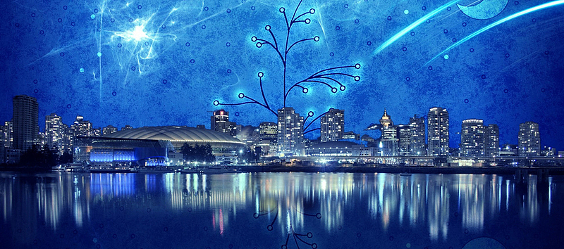 夜景梦幻城市