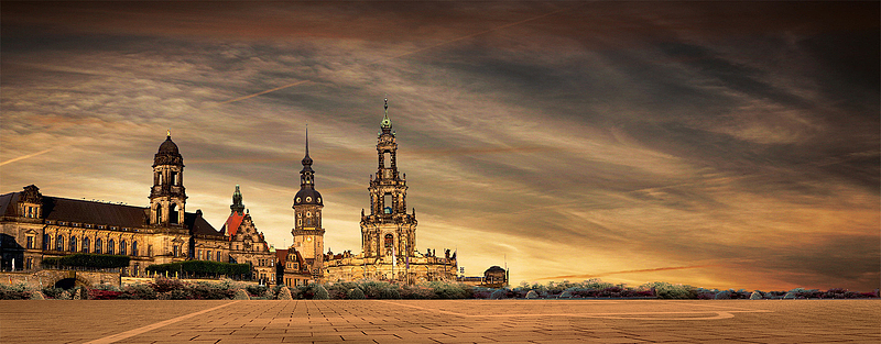 天空古堡banner背景