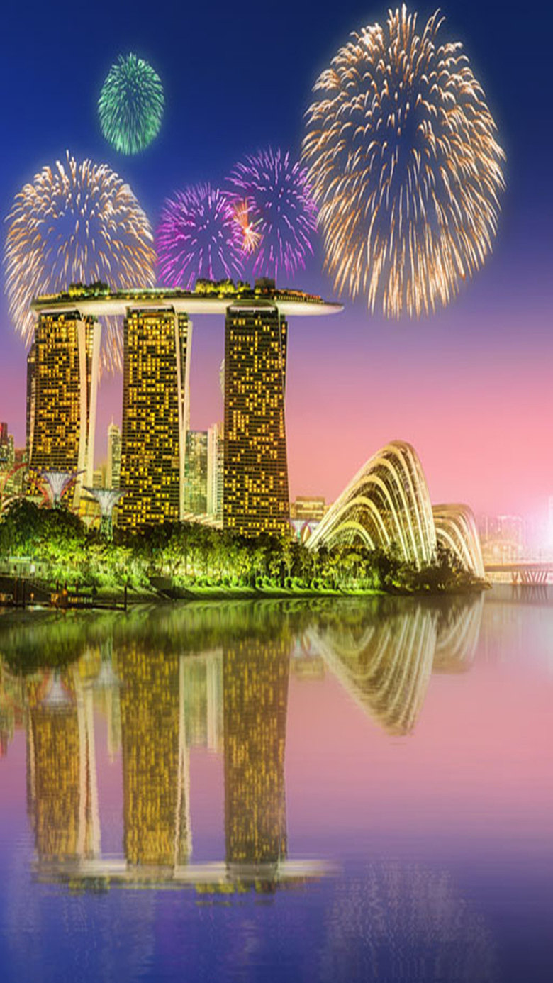 新加坡城市素材背景