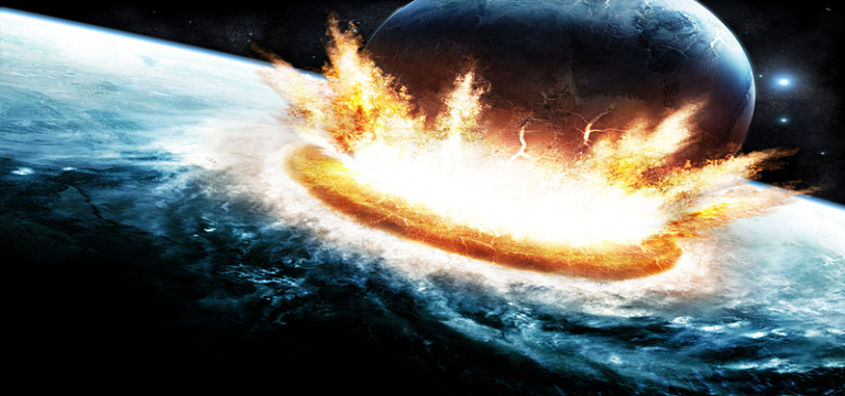 火星撞地球背景