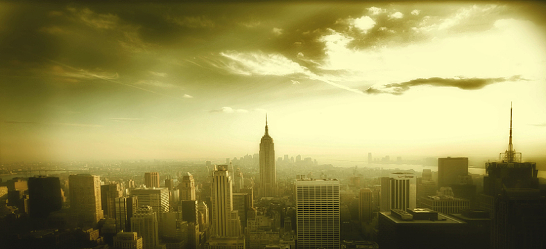 雾霾暗调背景海报素材