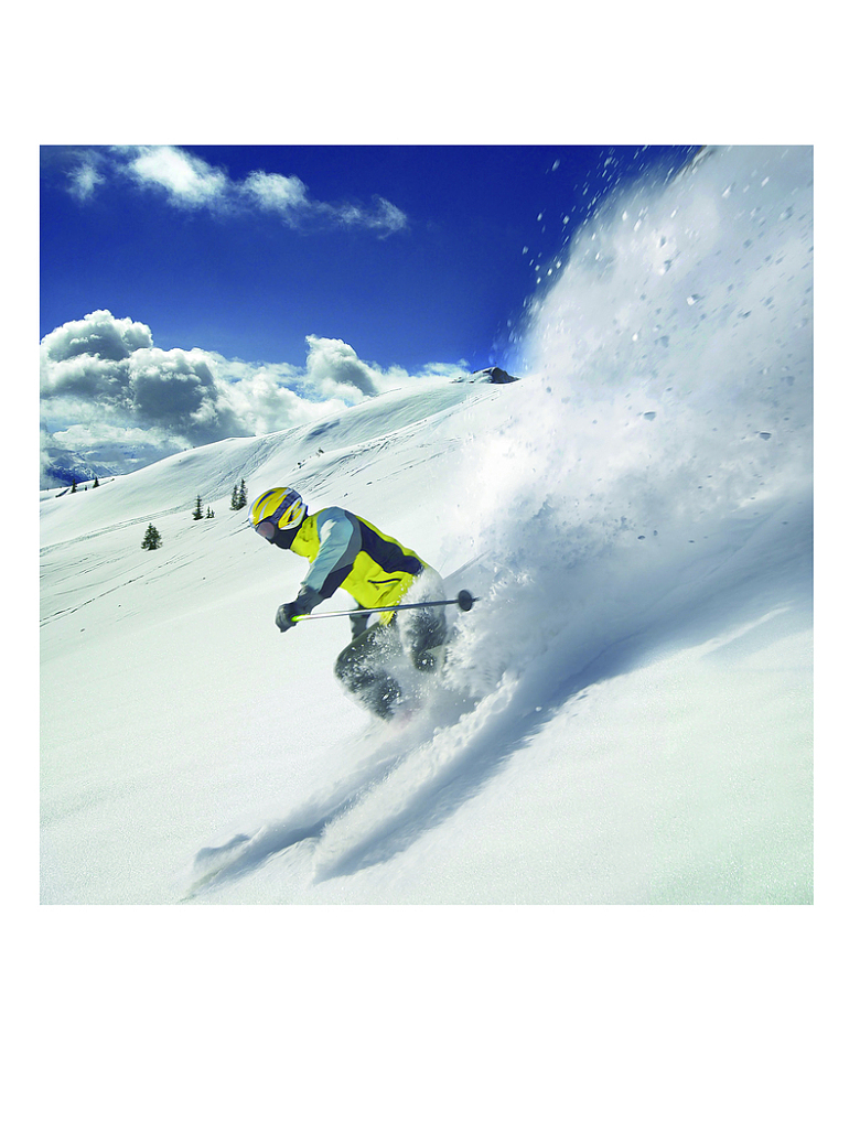 滑雪冬季海报背景