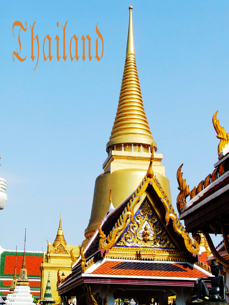 泰国寺庙摄影宣传旅游海报