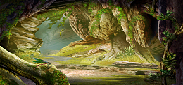 淘宝大气浪漫绿色海拔banner背景