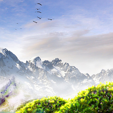 梦幻天空促销推广主图背景图