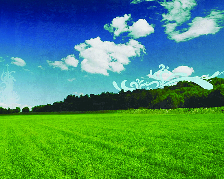 绿色天空大地背景