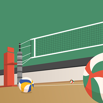 排球比赛海报背景