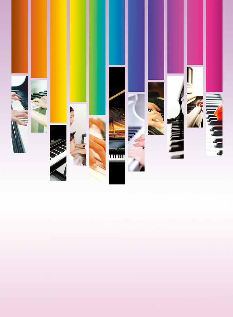 钢琴比赛海报背景素材