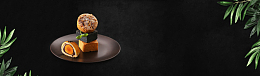 中式高档月饼促销黑色banner