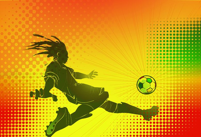 足球世界杯狂欢运动宣传海报