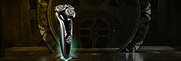 男士节剃须刀促销黑色banner