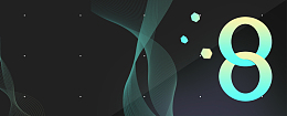 新款手机上新科技流动线条黑色banner