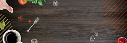 咖啡色原木天猫食品大促销PSD分层banner