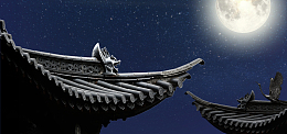 中国风中秋节背景banner